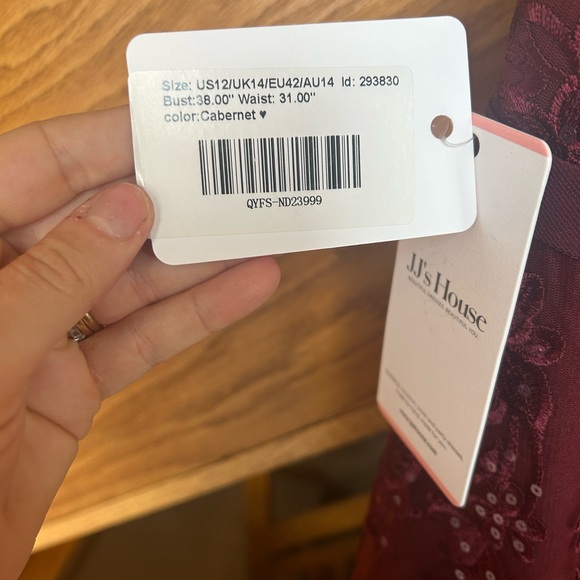 A-line Scoop Illusion Ankle-Length Lace Chiffon Mother of the Bride Dress - Picture 6 of 7